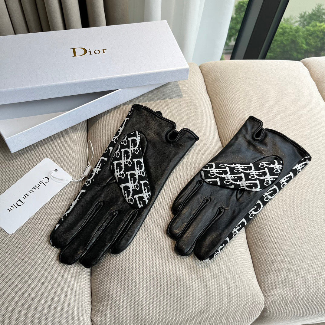 G 25 All-over logo sheepskin gloves