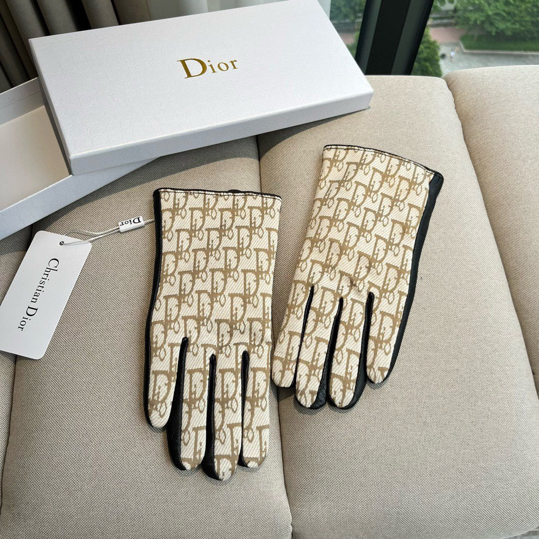 G 25 All-over logo sheepskin gloves