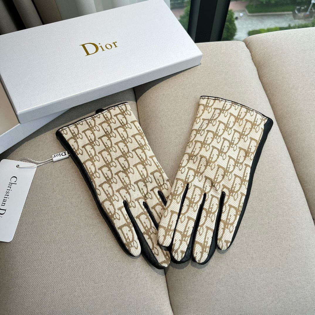 G 25 All-over logo sheepskin gloves