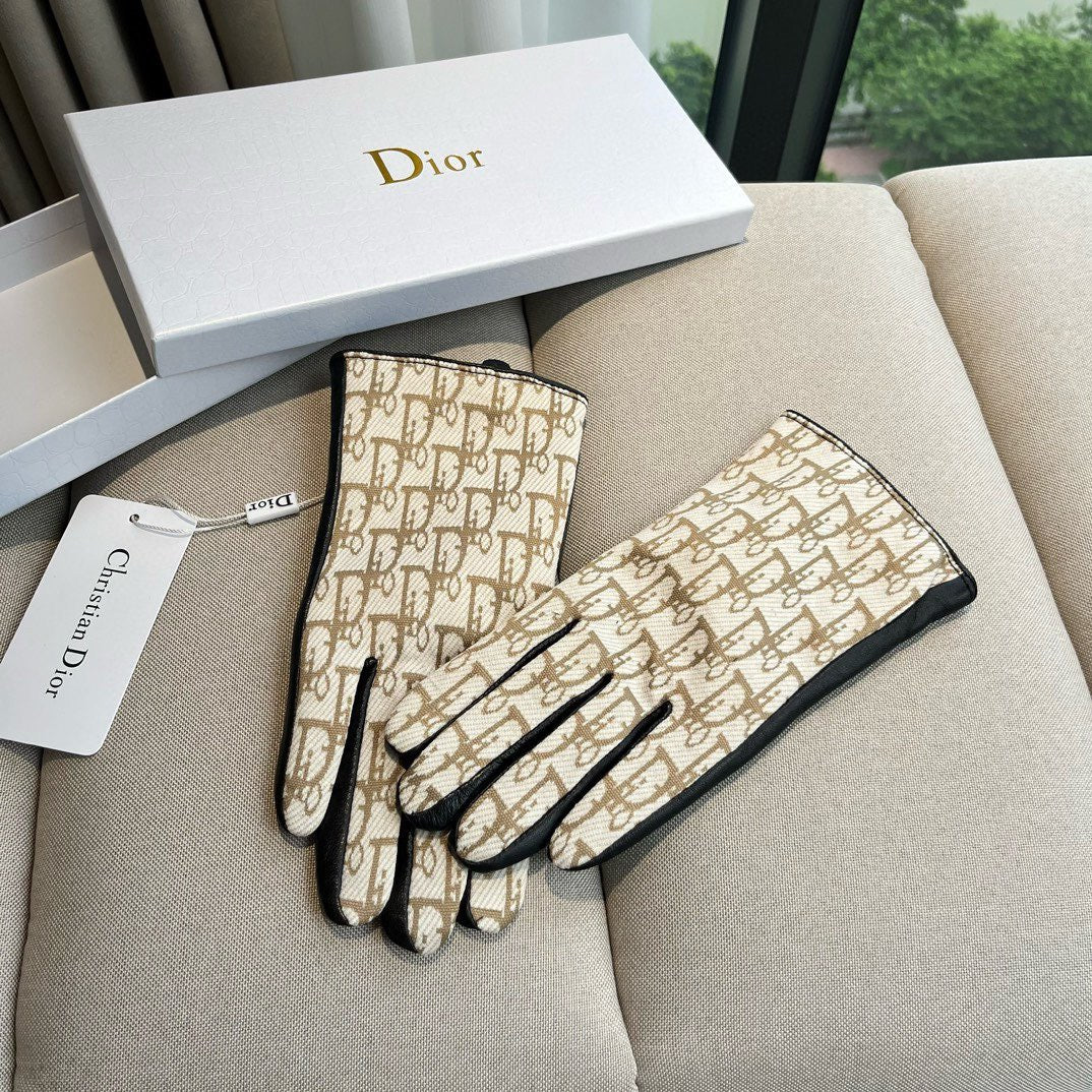 G 25 All-over logo sheepskin gloves