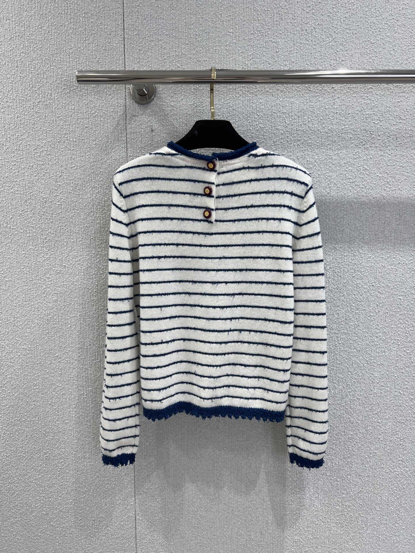 C 25B New Cute Rabbit Jacquard Striped Knitted Sweater Advanced Handicraft Series