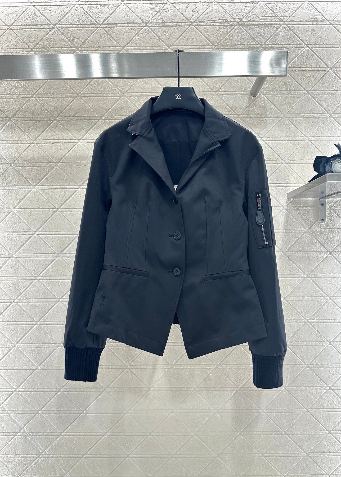 Di 25 Stand collar slim fit jacket