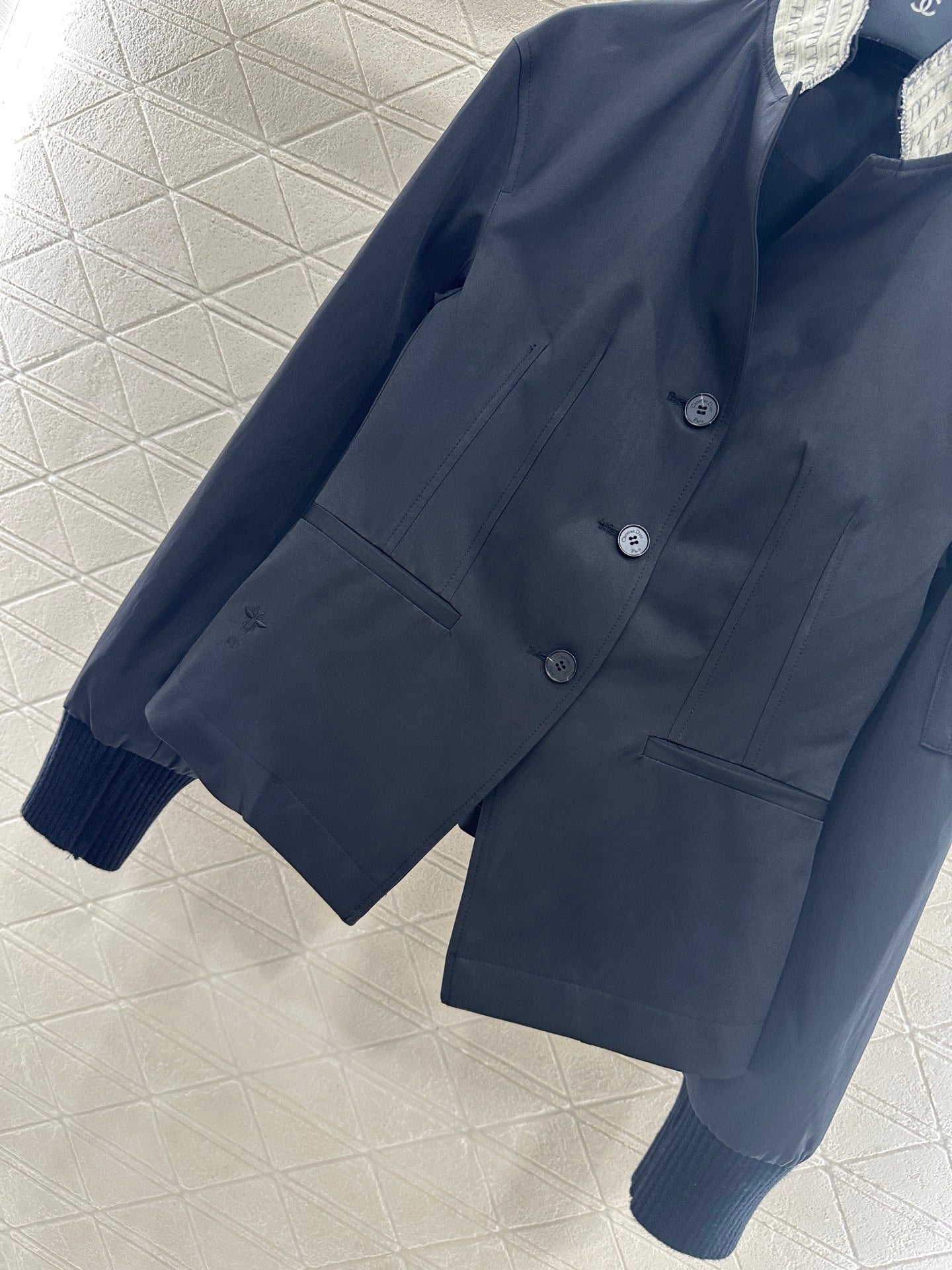 Di 25 Stand collar slim fit jacket