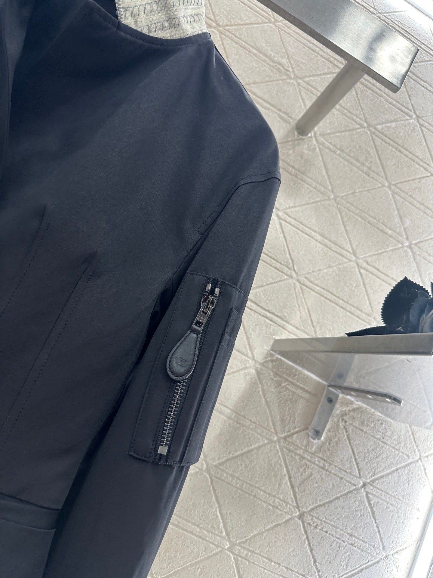 Di 25 Stand collar slim fit jacket