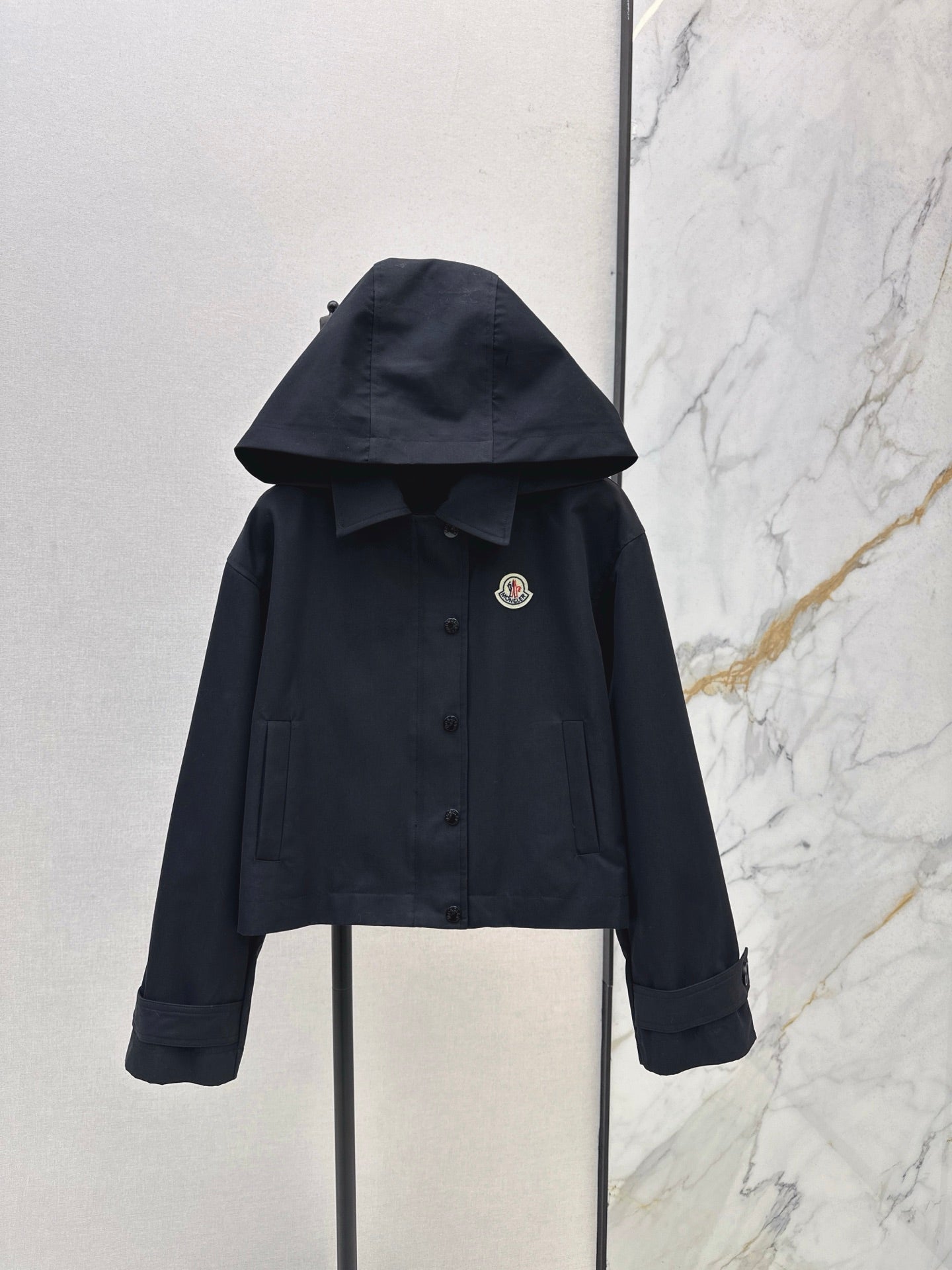 Mon 25 New hooded windbreaker jacket(BEIGI/BLACK)