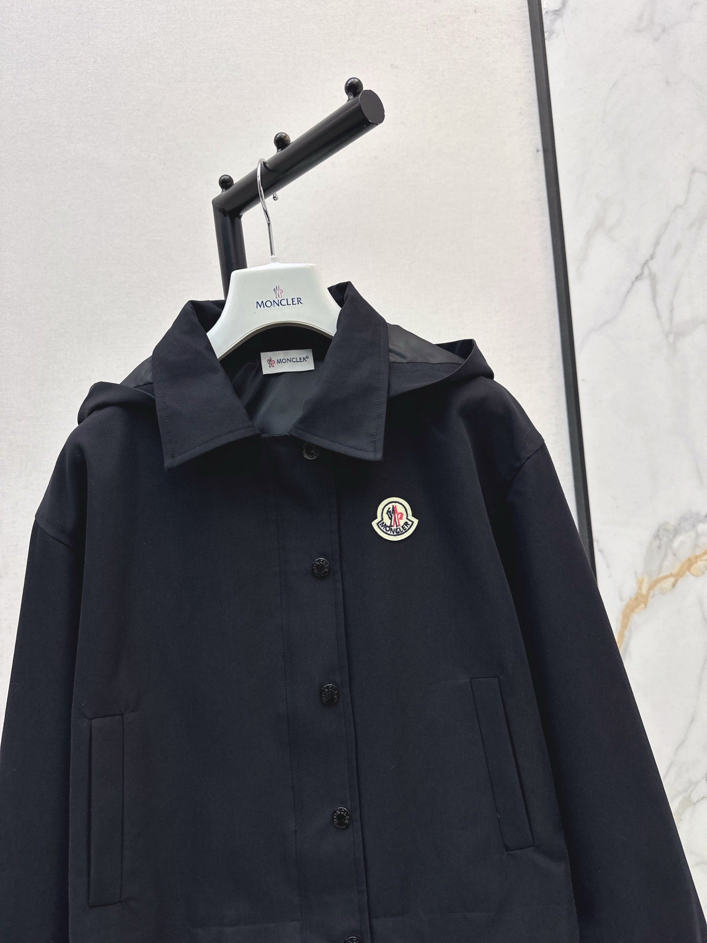 Mon 25 New hooded windbreaker jacket(BEIGI/BLACK)