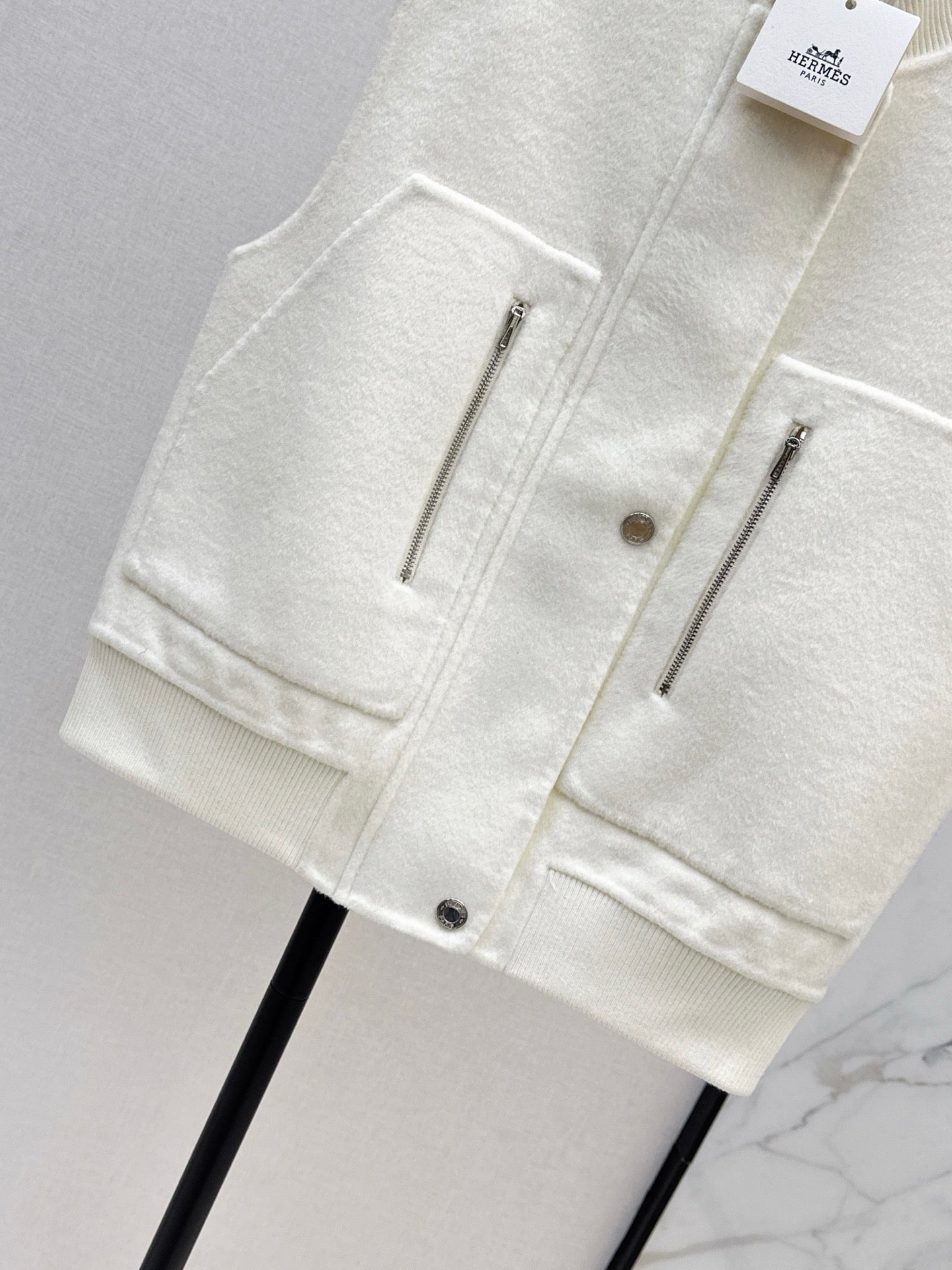 He 25 Wool double-faced vest jacket