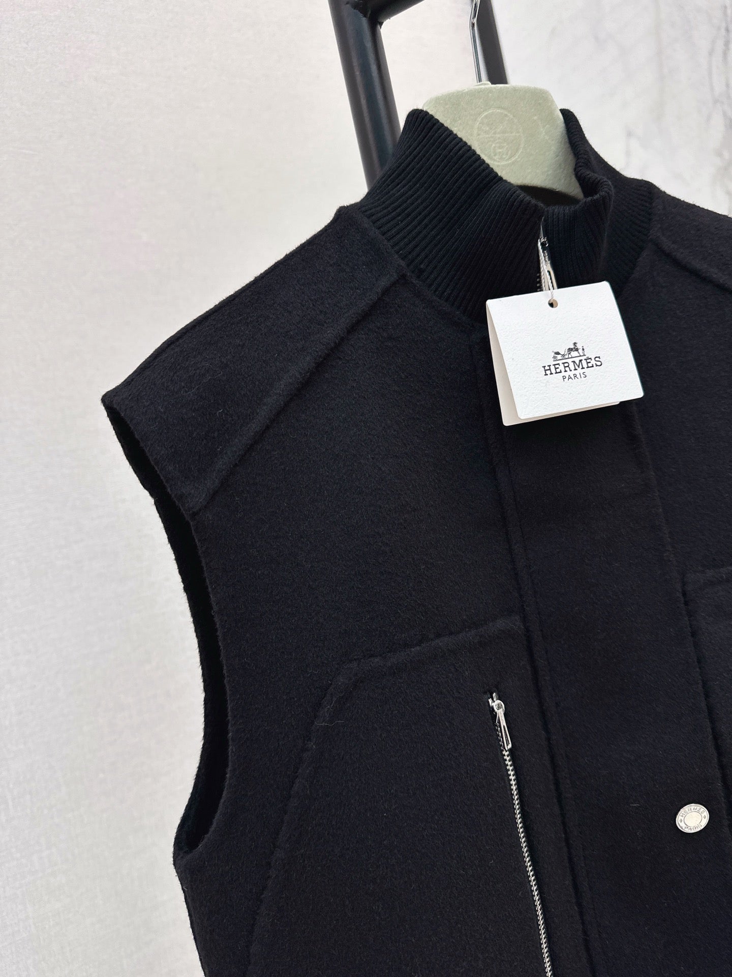 He 25 Wool double-faced vest jacket