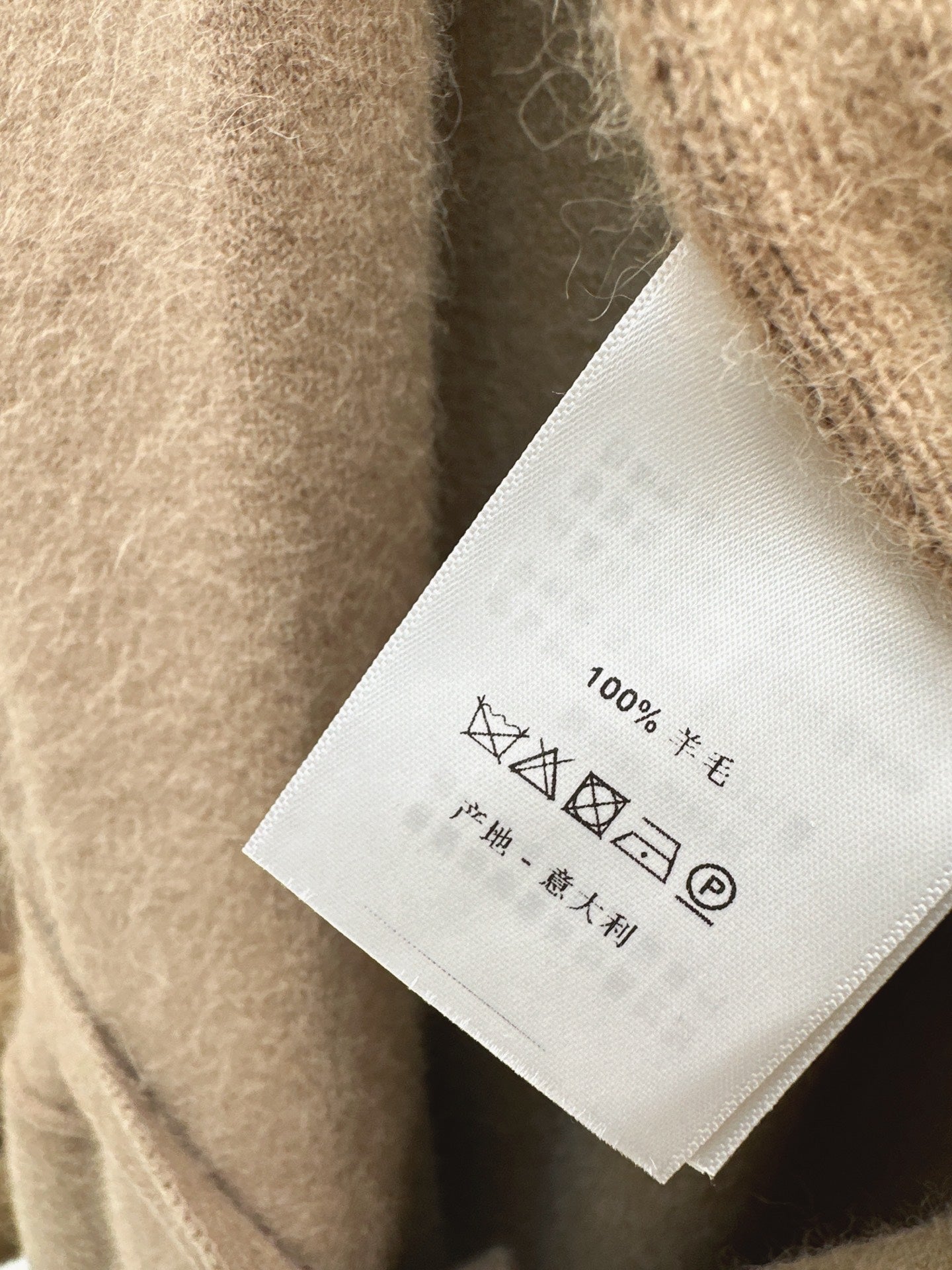 Fen 25 Rex rabbit fur cuffs mid-length sweater coat(BEIGI/BROWN)