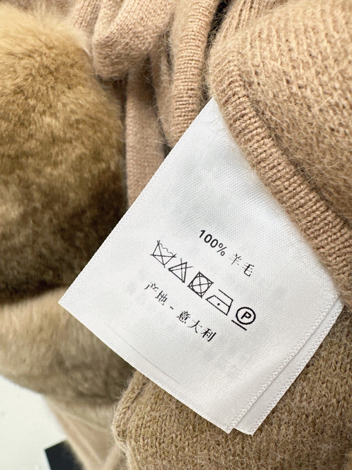 Fen 25 Rex rabbit fur collar pocket long vest coat(BEIGI/BROWN)