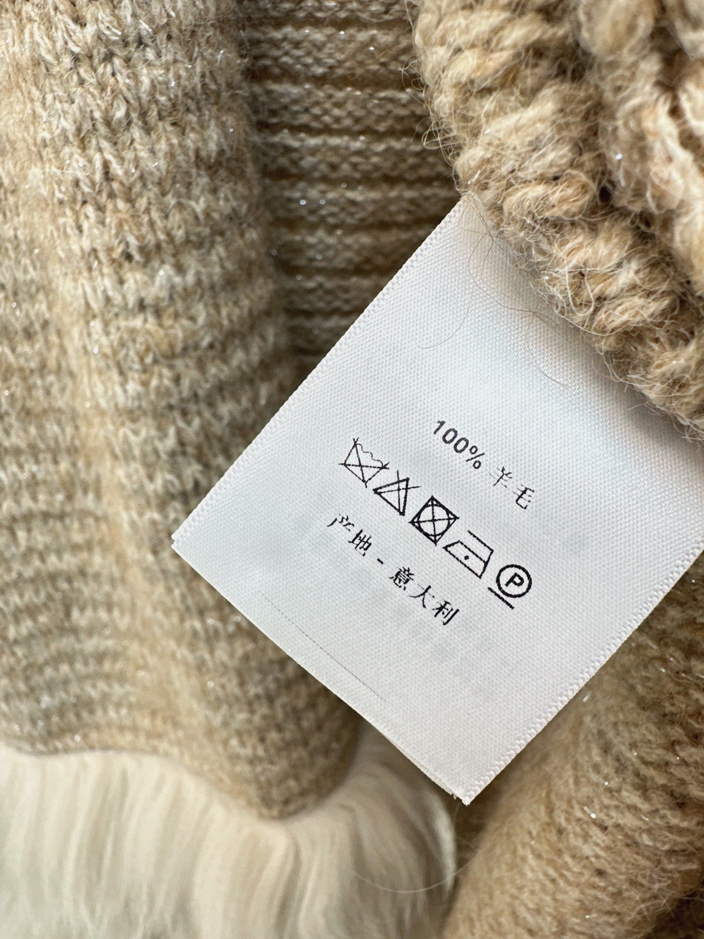 Fen 25 fox fur collar v-neck coat(BEIGI/BROWN)