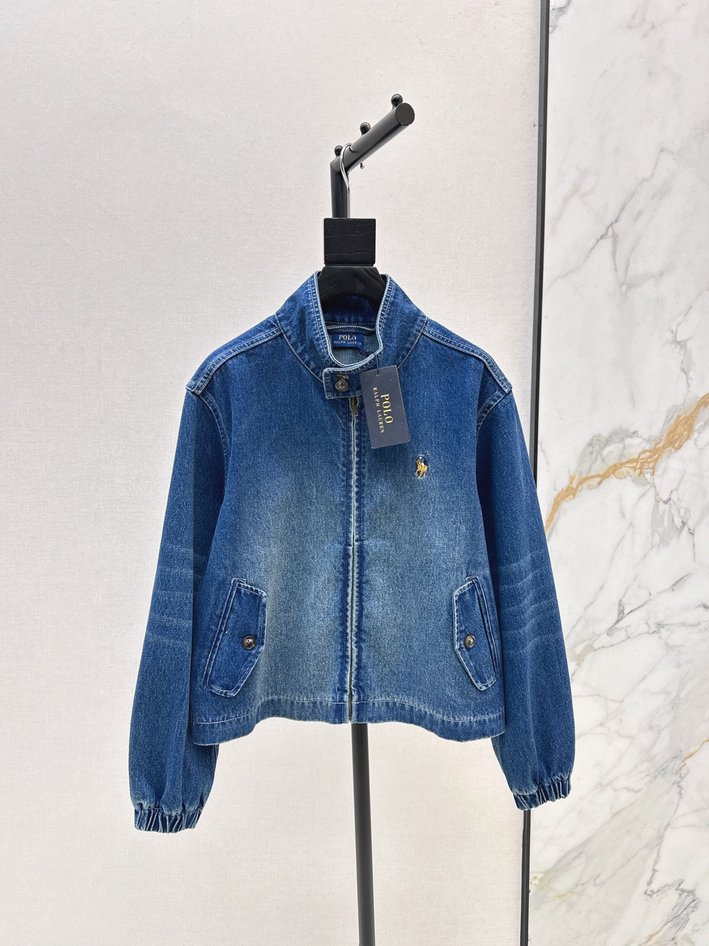 Ral 25 Pony embroidered denim jacket