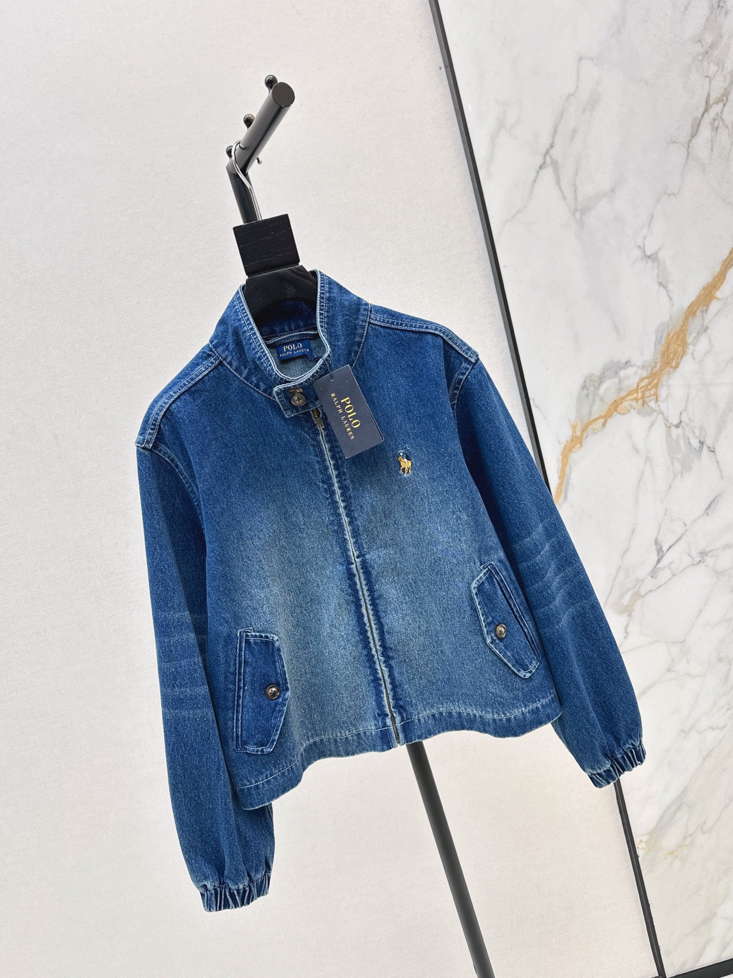 Ral 25 Pony embroidered denim jacket