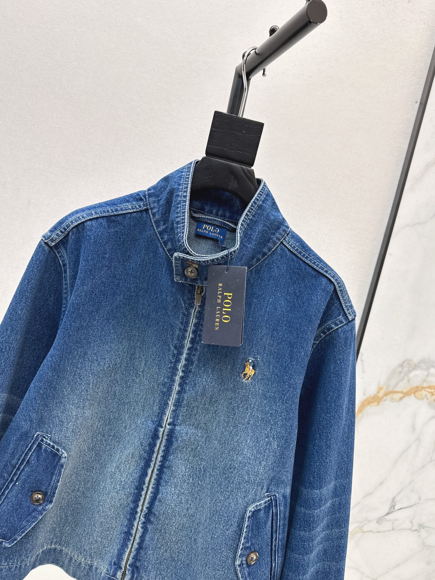 Ral 25 Pony embroidered denim jacket