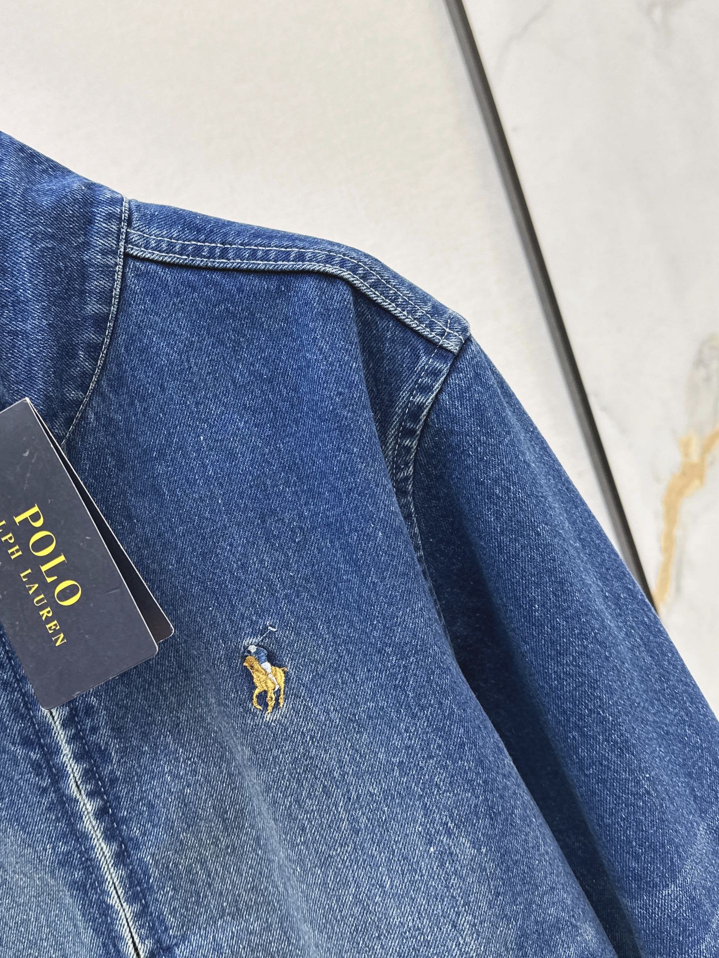 Ral 25 Pony embroidered denim jacket