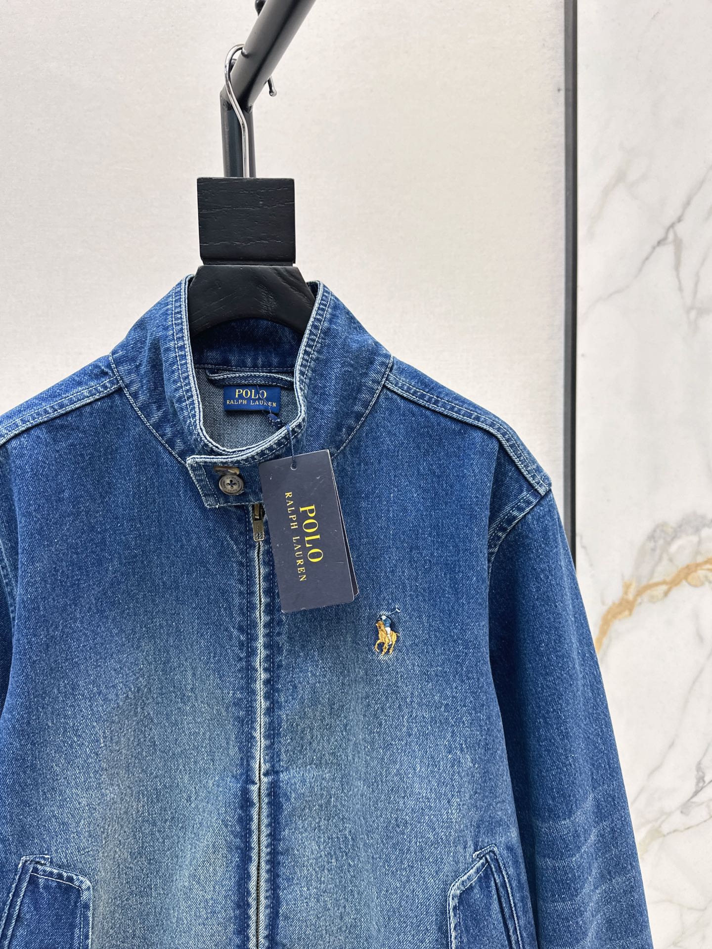 Ral 25 Pony embroidered denim jacket