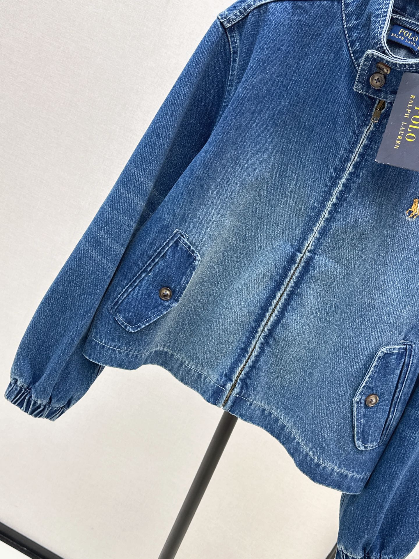 Ral 25 Pony embroidered denim jacket