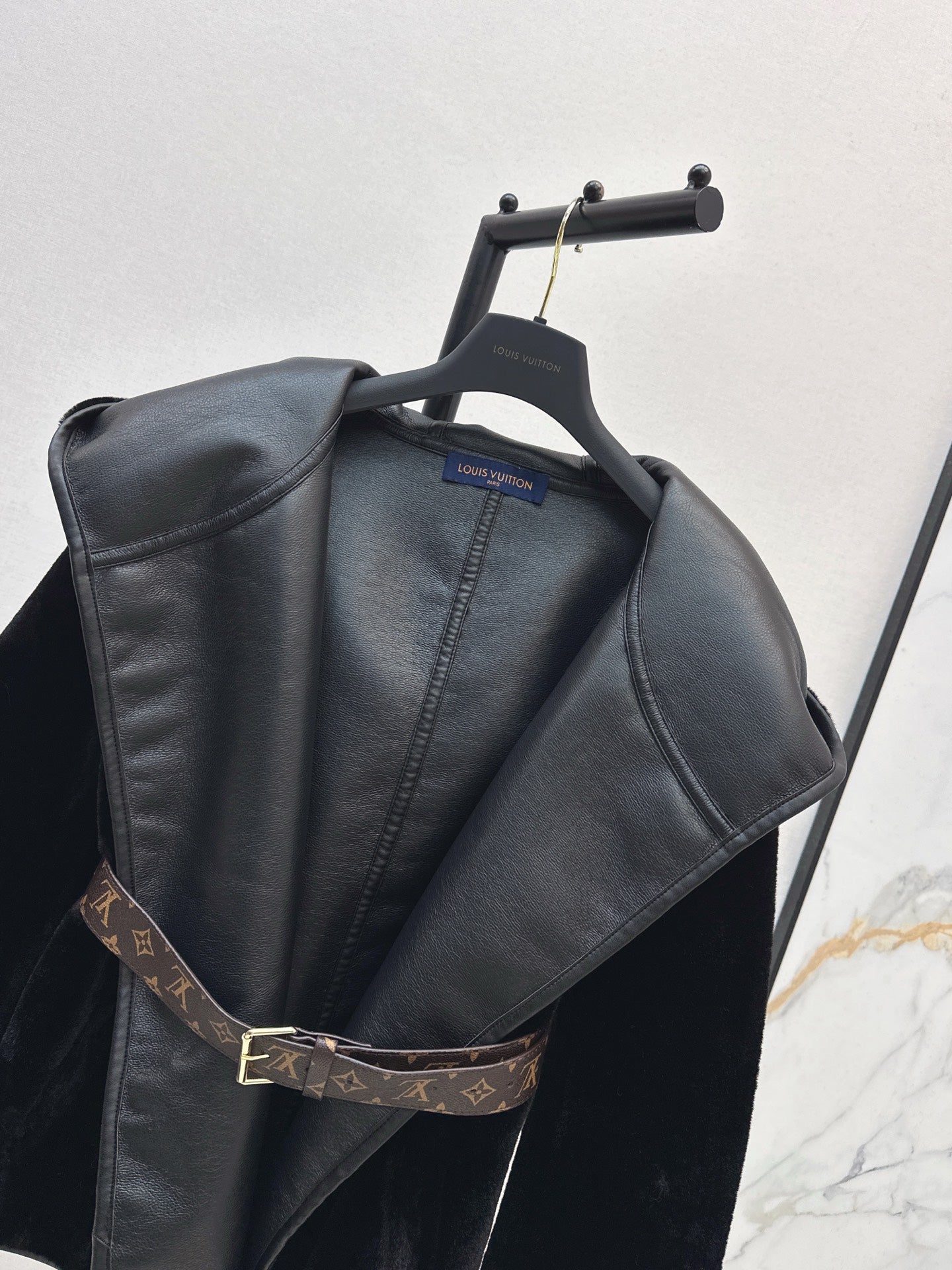 L 25 New fur wrap short coat