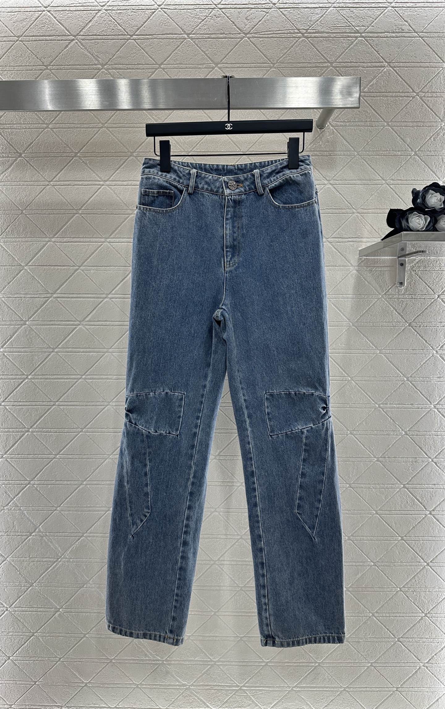 C 25 Butterfly Denim Pants