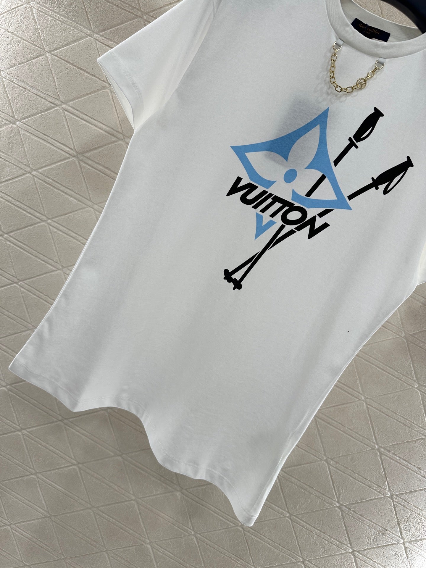 L 25 Chain Print Short Sleeves