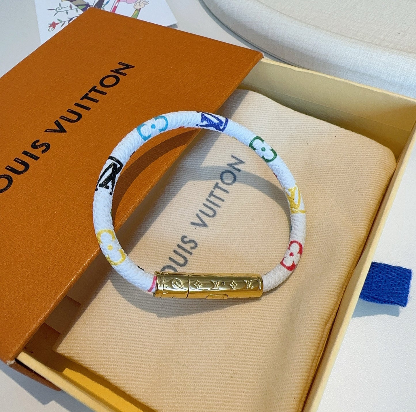 L 25 Vintage leather rope bracelet