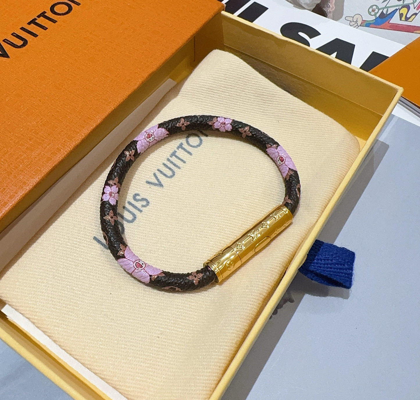 L 25 Vintage leather rope bracelet