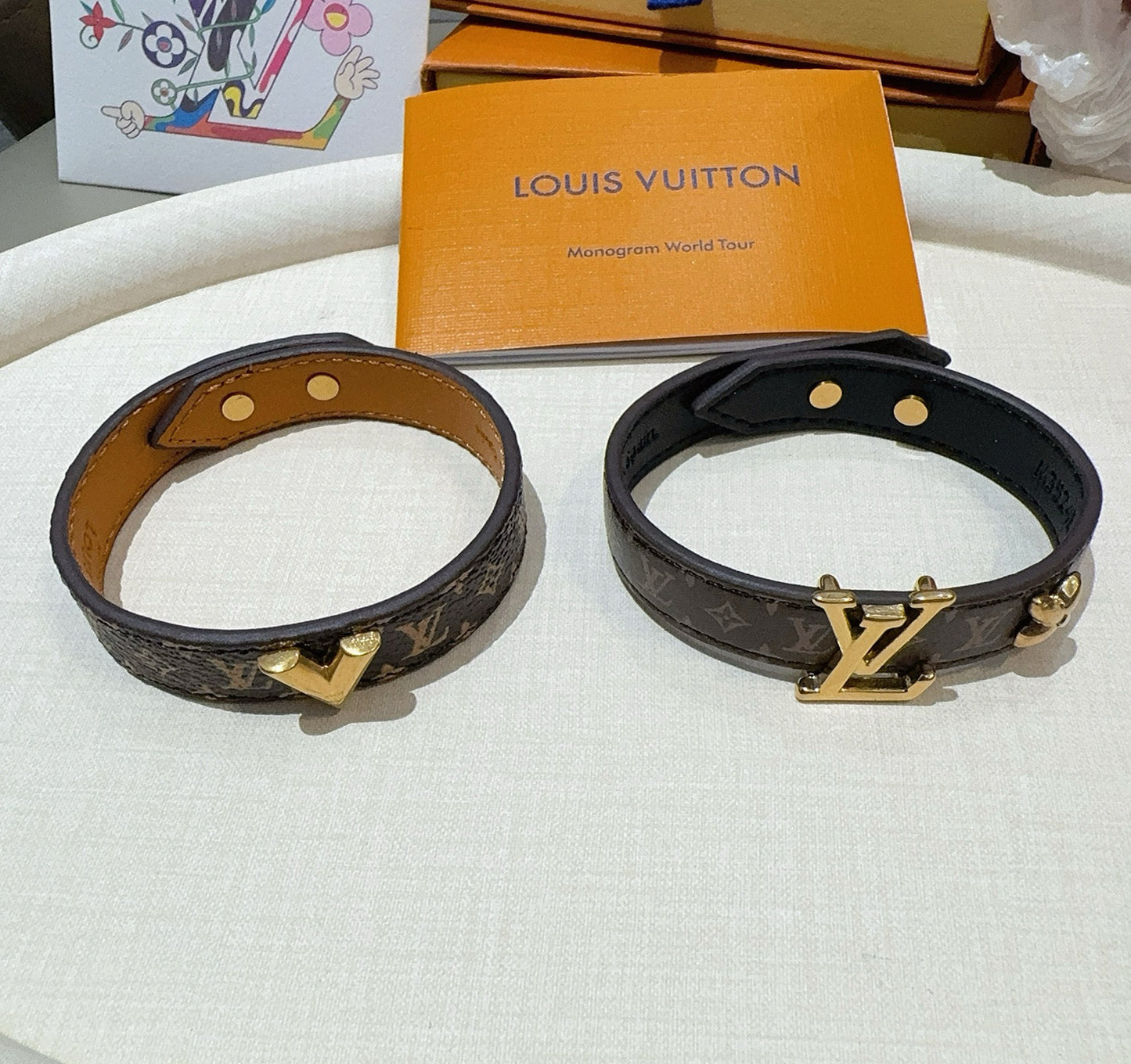 L 25 Vintage leather rope bracelet