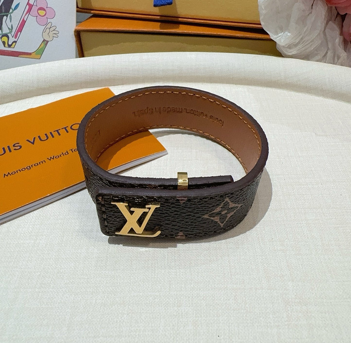 L 25 Vintage leather rope bracelet