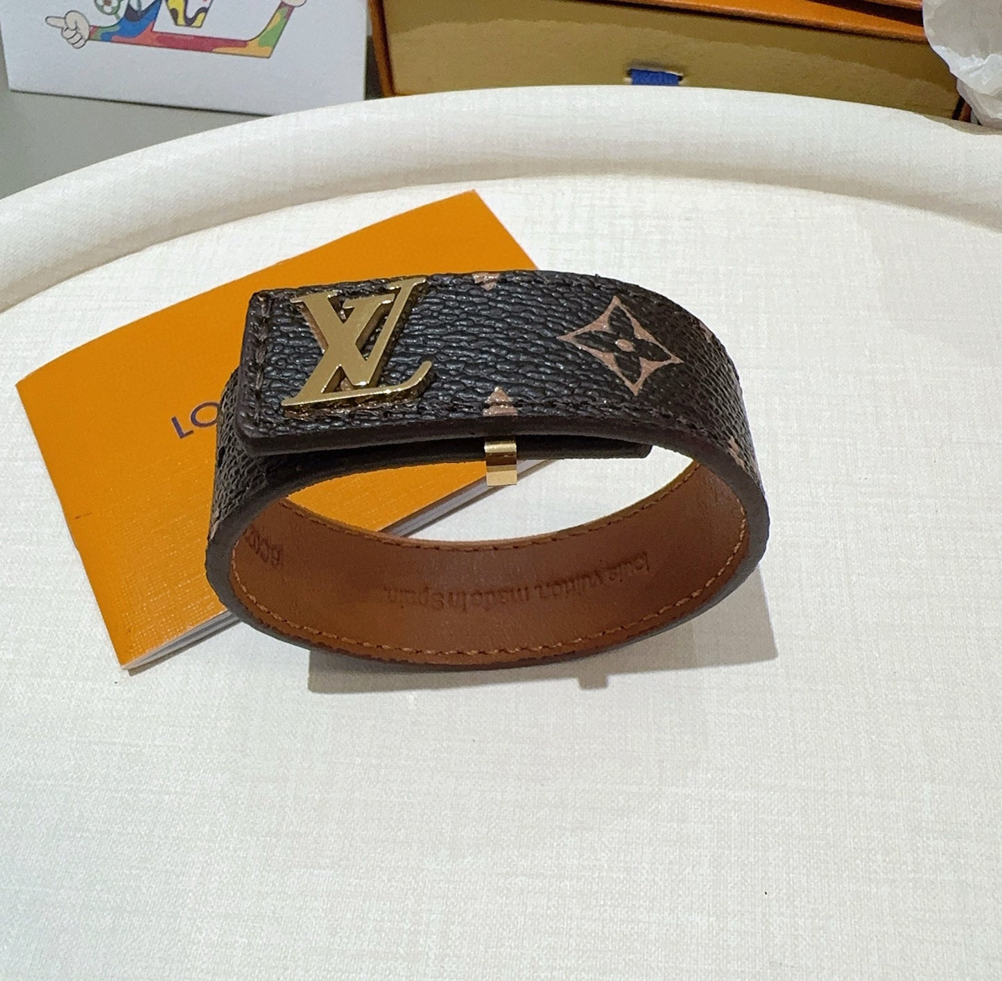 L 25 Vintage leather rope bracelet