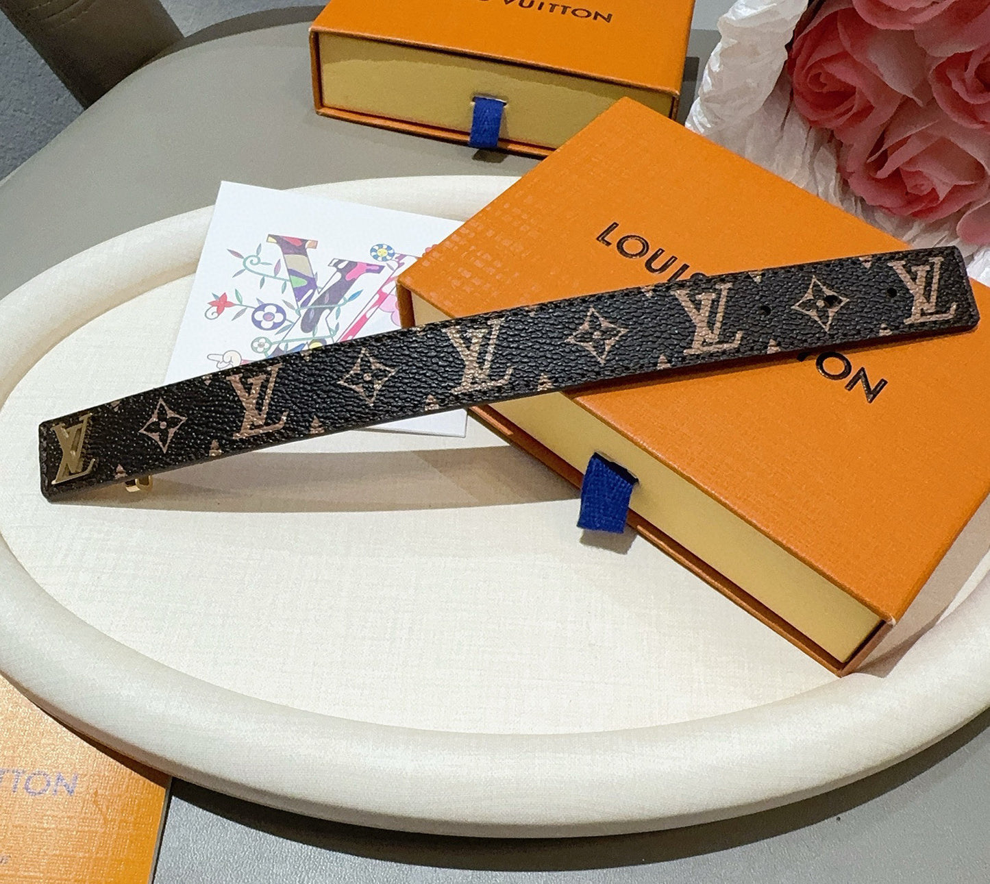 L 25 Vintage leather rope bracelet