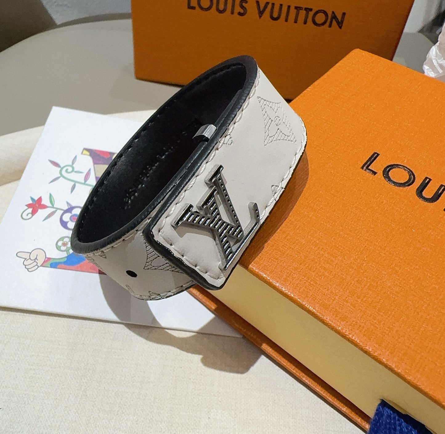 L 25 Vintage leather rope bracelet