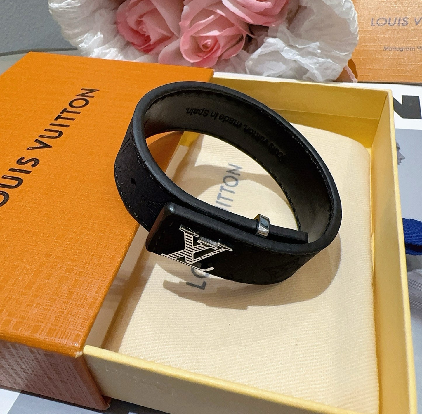 L 25 Vintage leather rope bracelet
