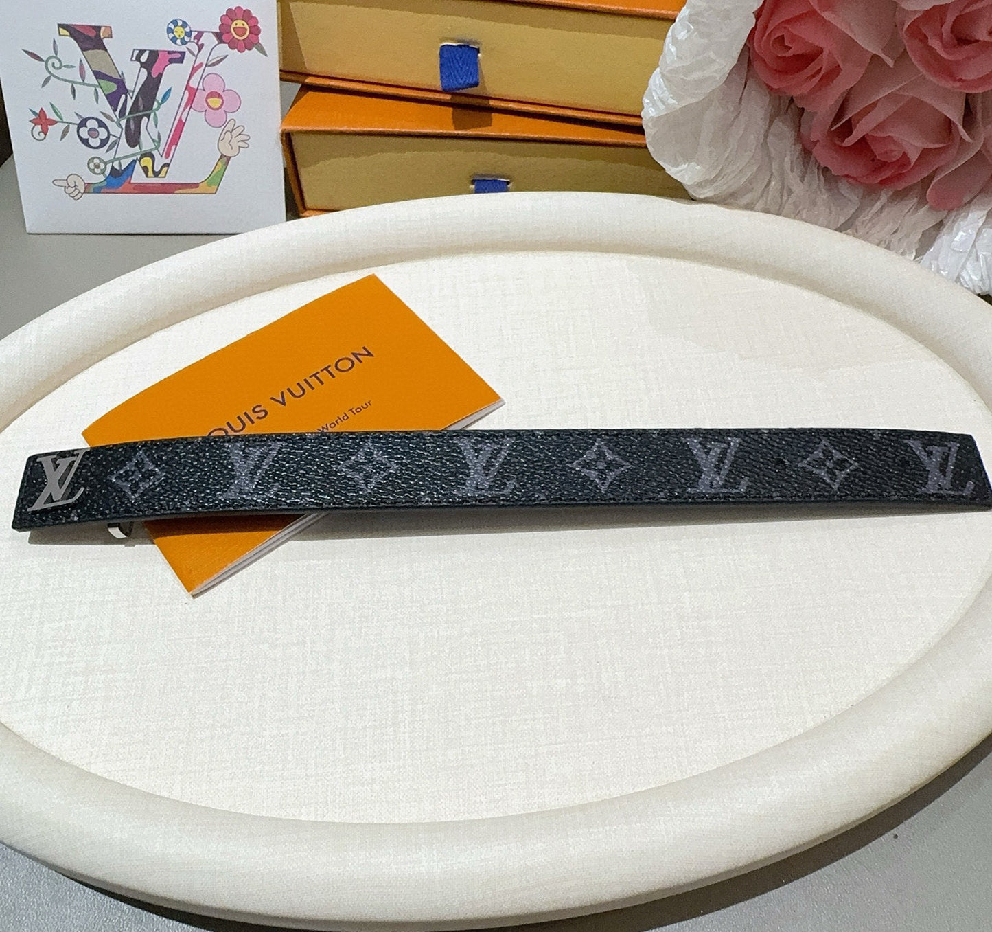 L 25 Vintage leather rope bracelet