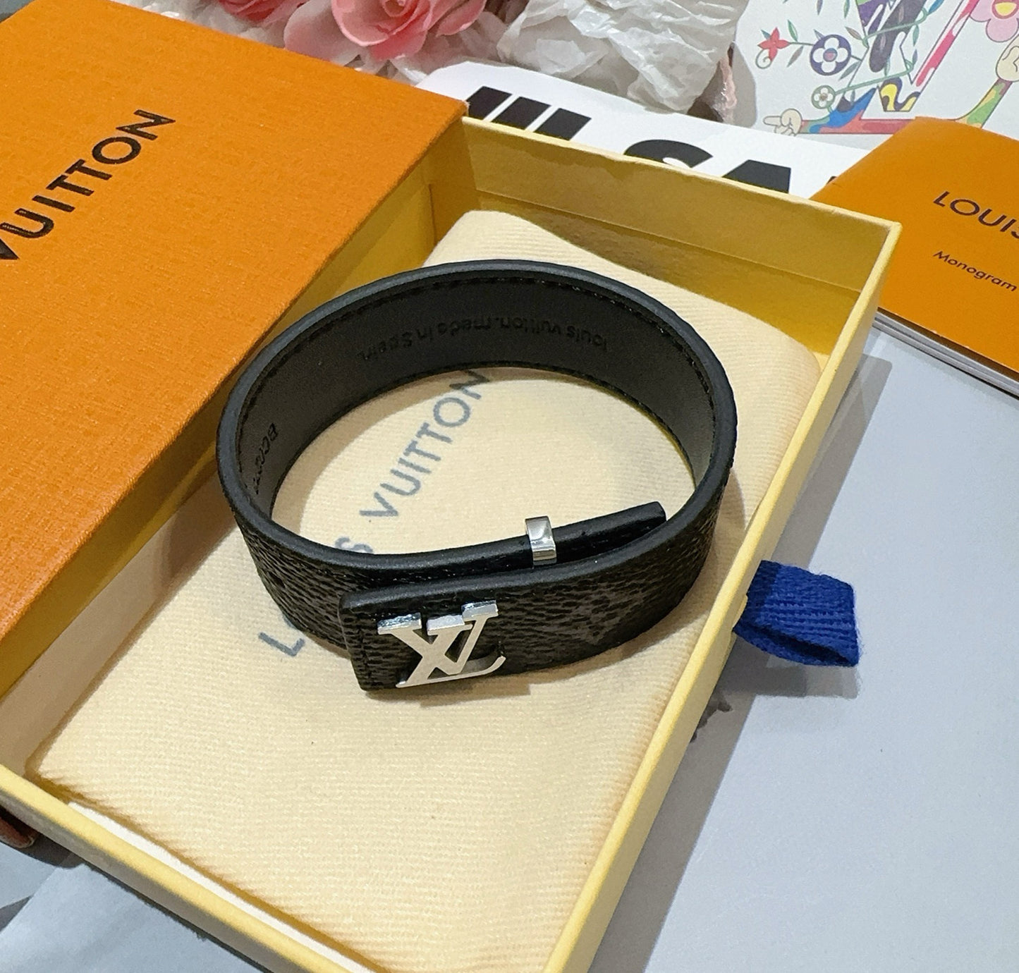 L 25 Vintage leather rope bracelet