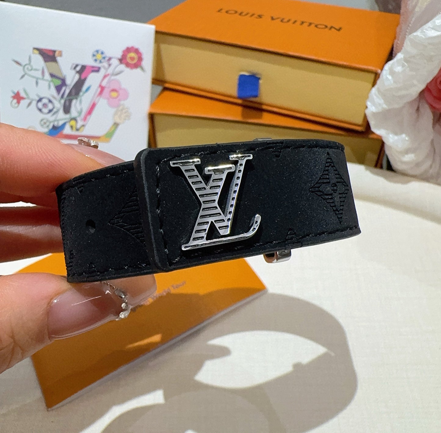 L 25 Vintage leather rope bracelet