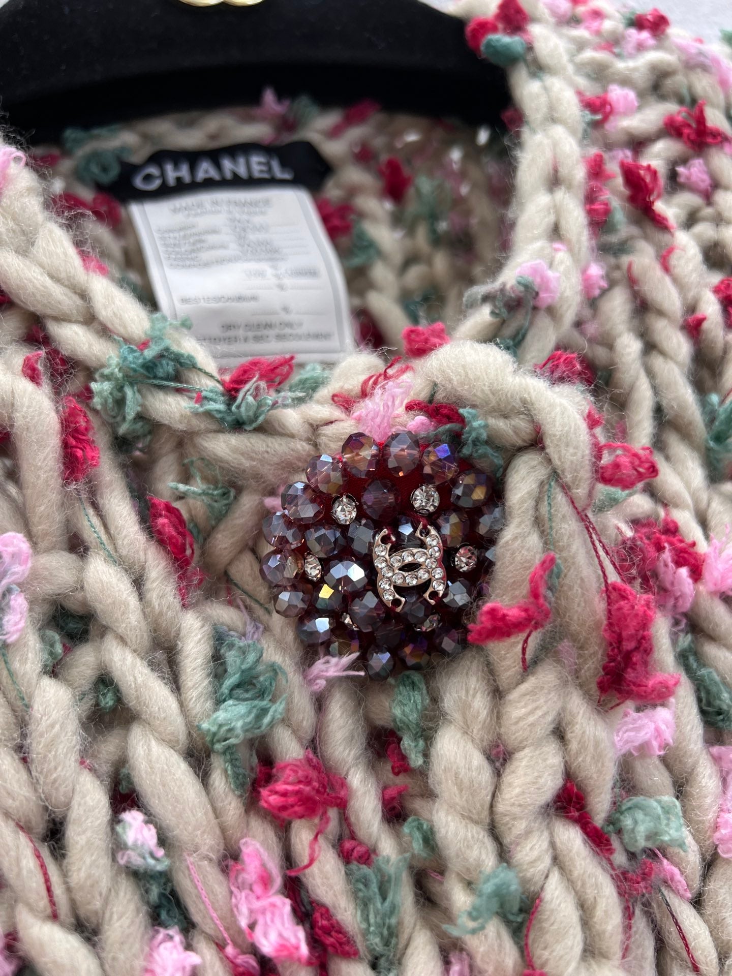 C 25 Vintage chunky needle three-button vest