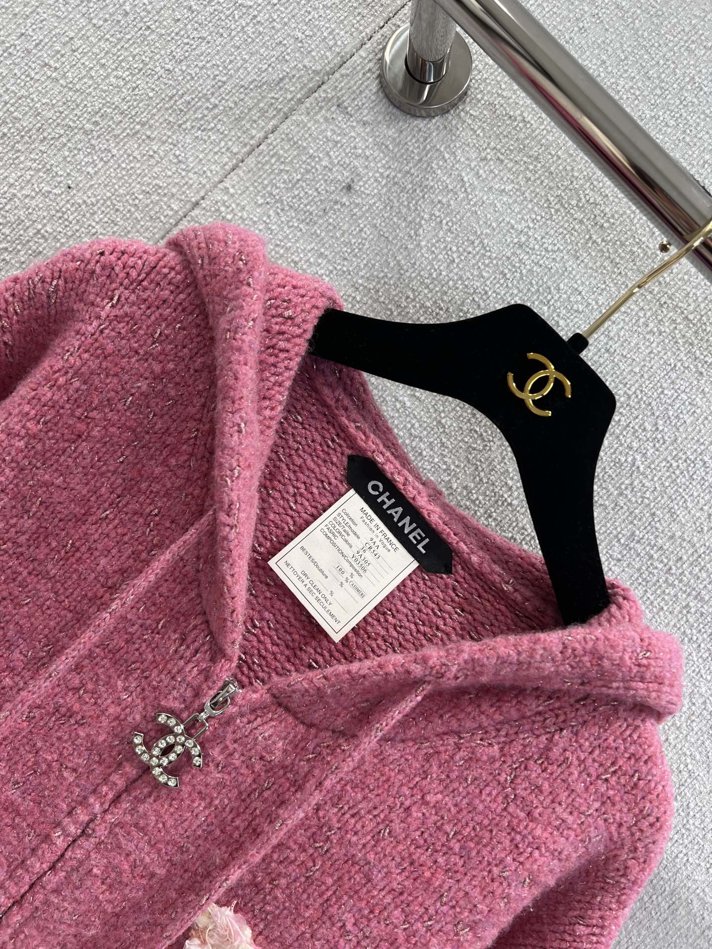 C 25 Vintage Collection Hooded Cashmere Cardigan
