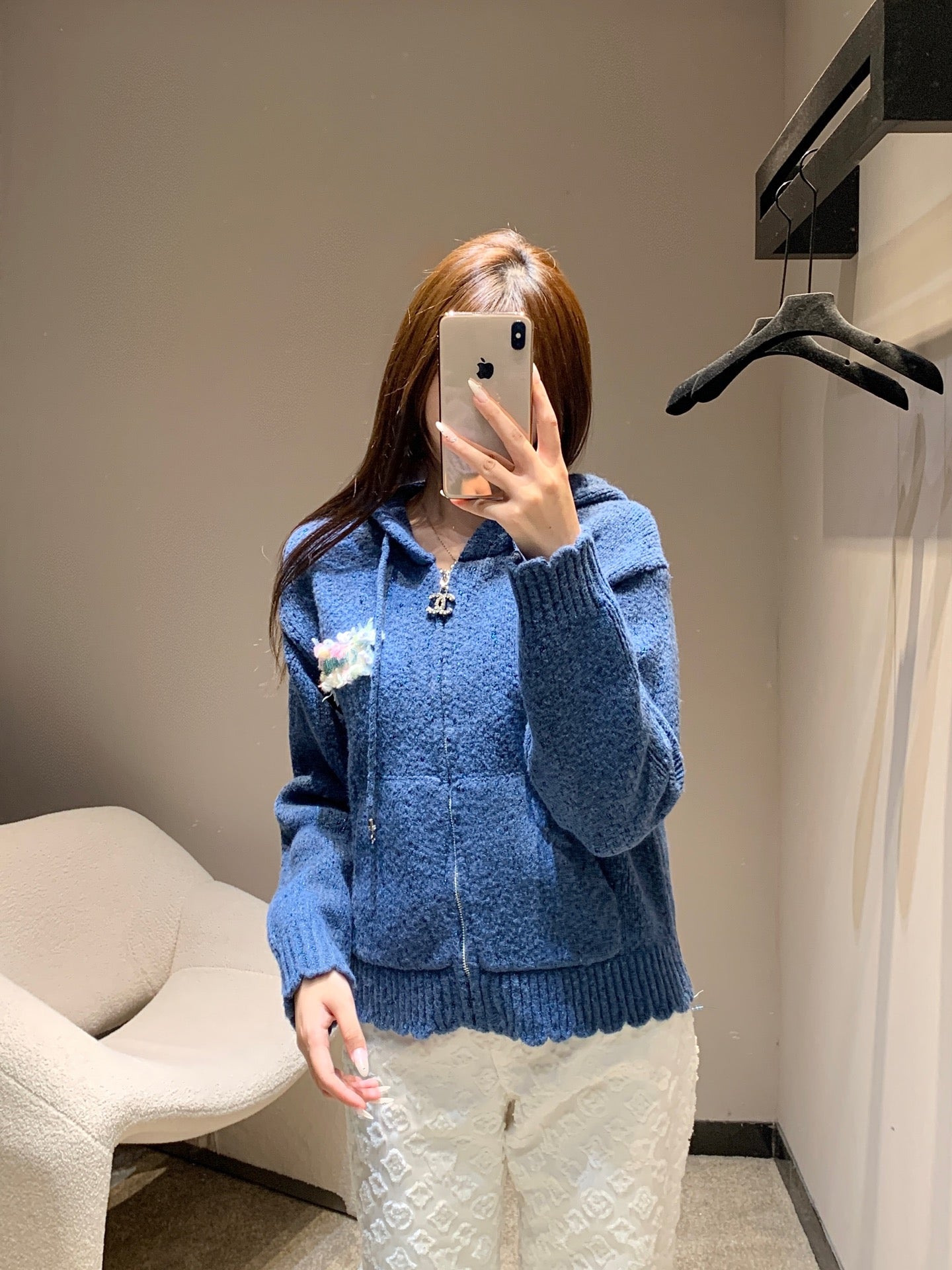 C 25 Vintage Collection Hooded Cashmere Cardigan