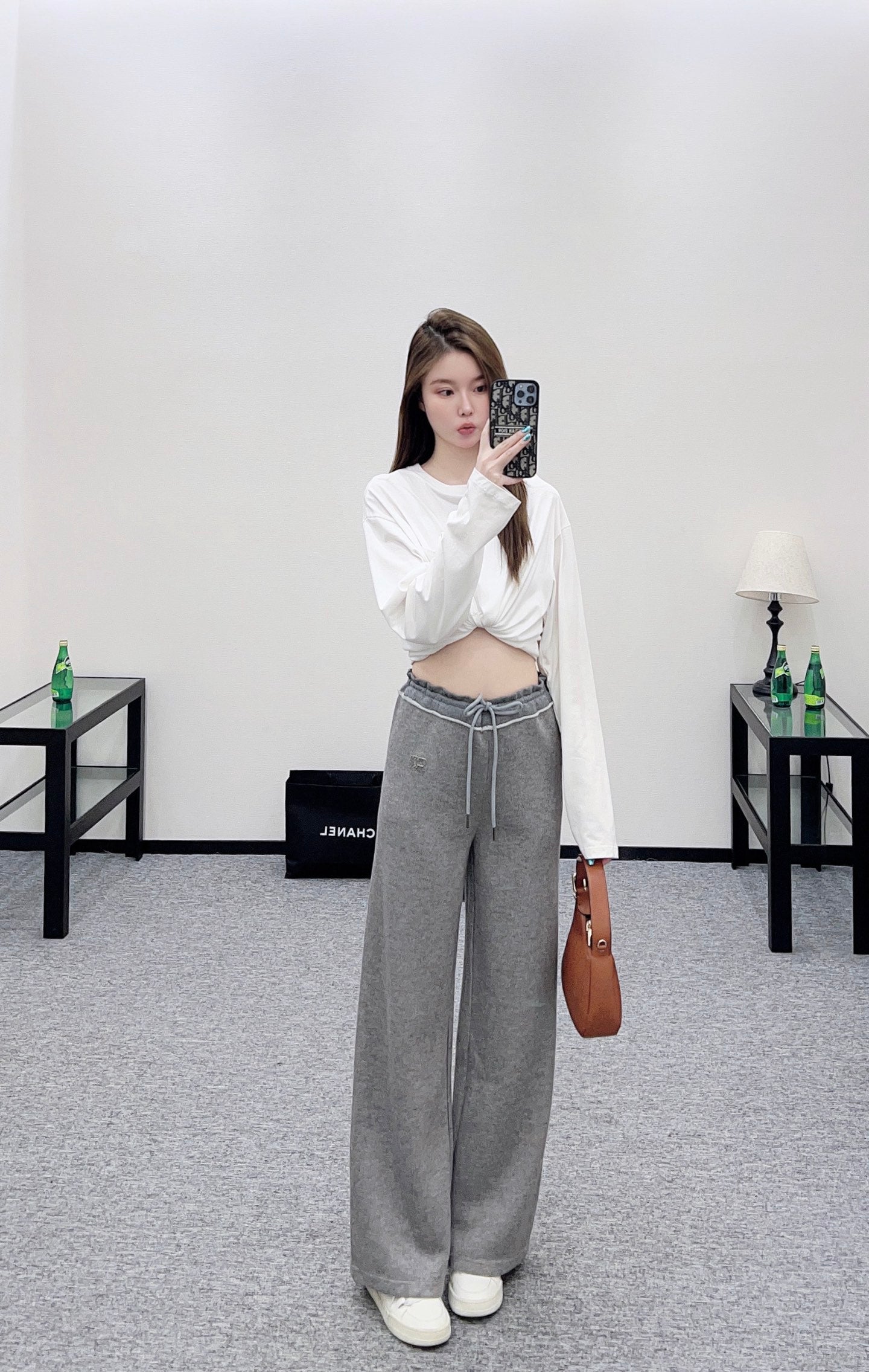 Mi 25 drawstring wide-leg trousers