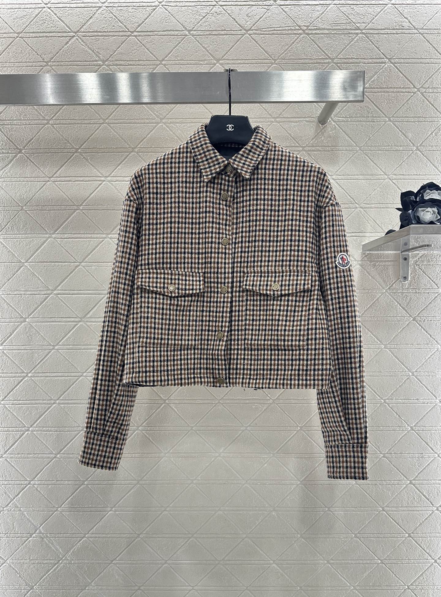 Mon 25fw Plaid shirt