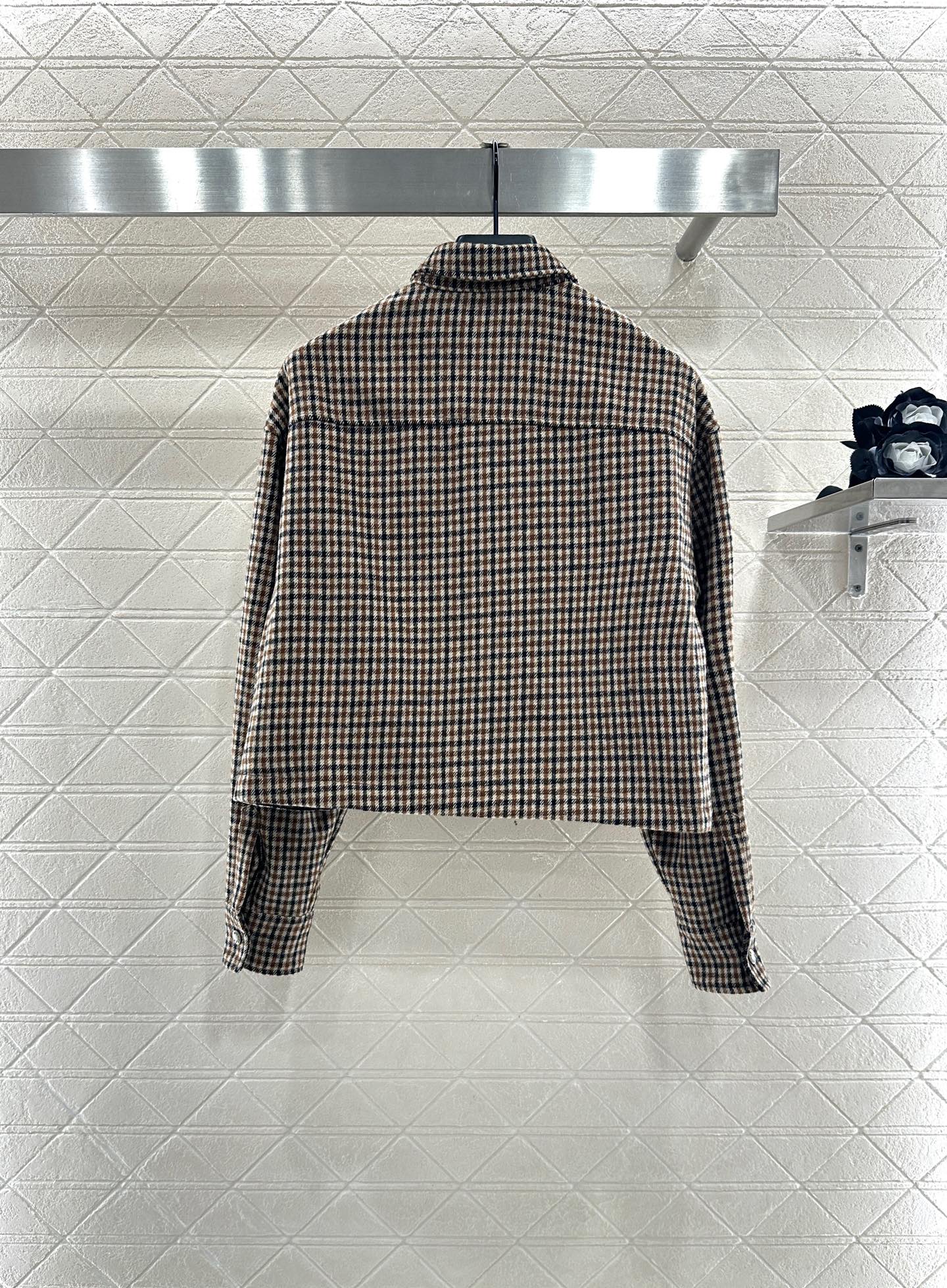 Mon 25fw Plaid shirt