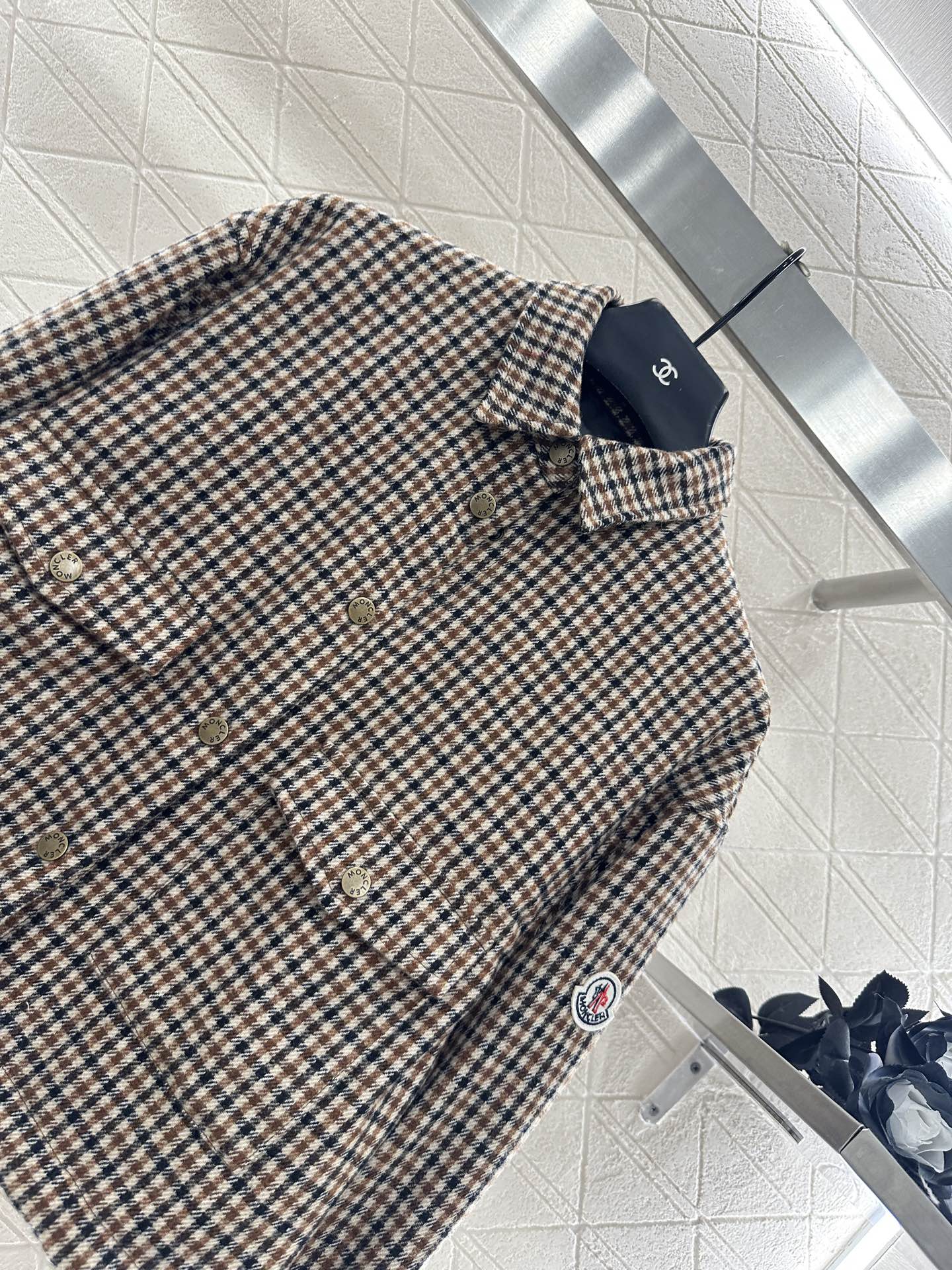 Mon 25fw Plaid shirt