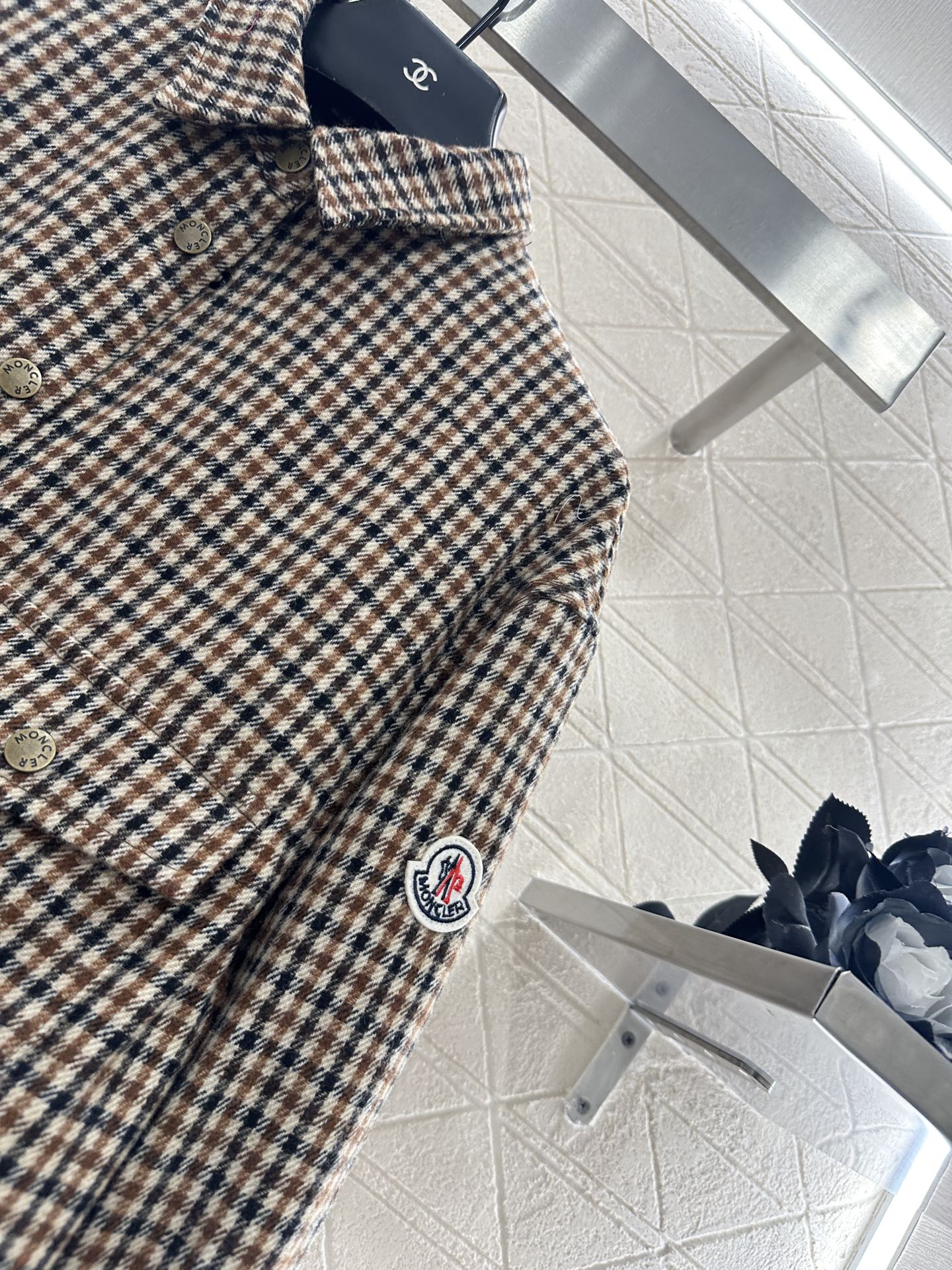 Mon 25fw Plaid shirt