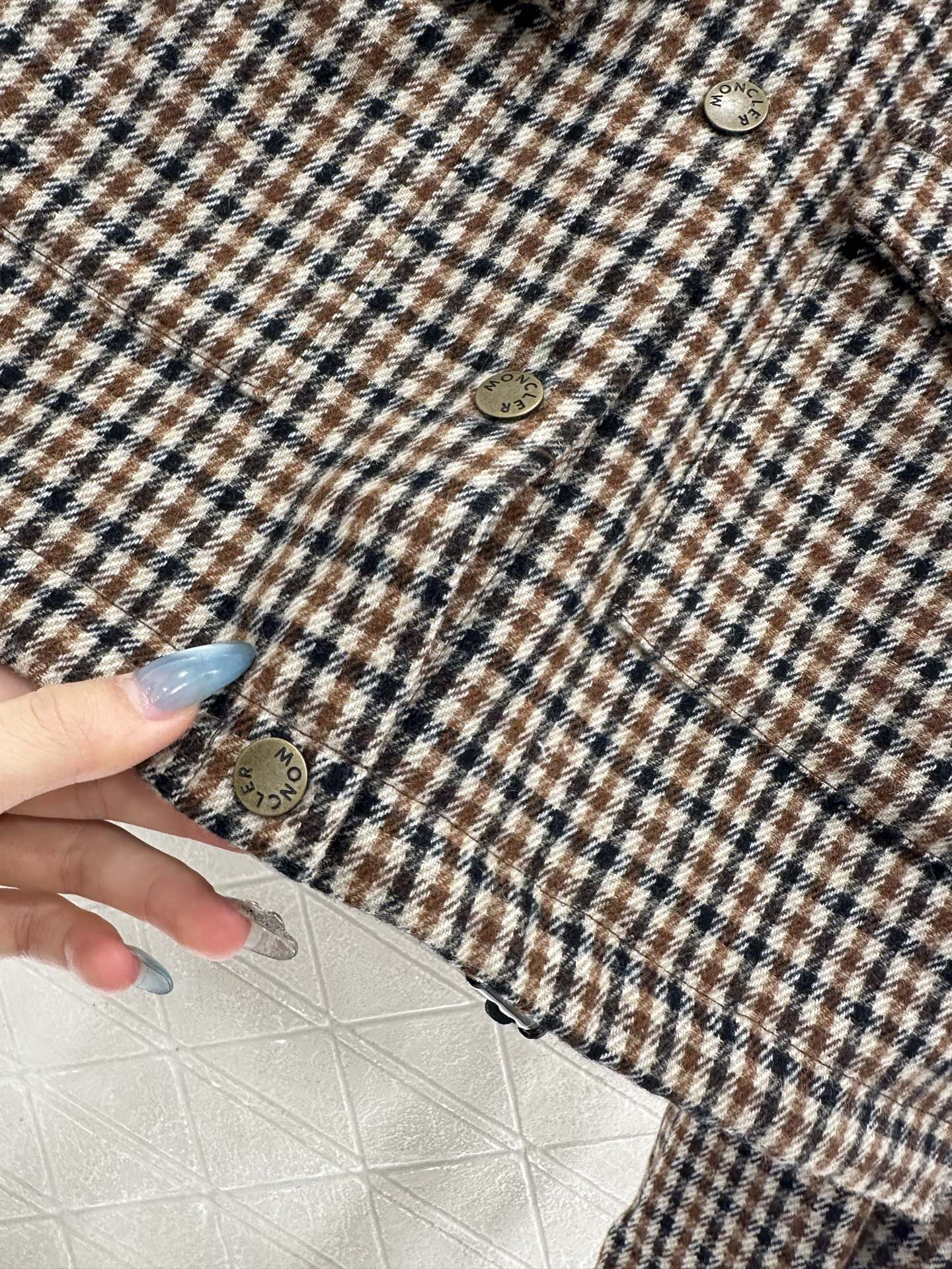 Mon 25fw Plaid shirt