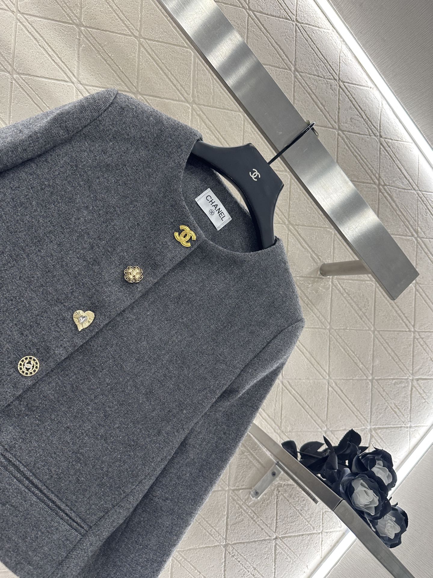C 25 Crew neck wool blazer