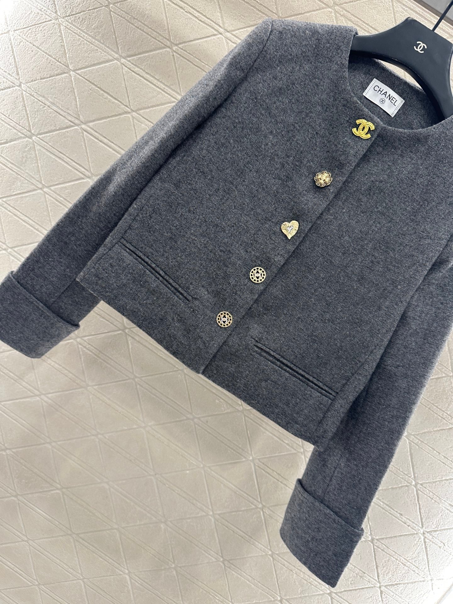 C 25 Crew neck wool blazer