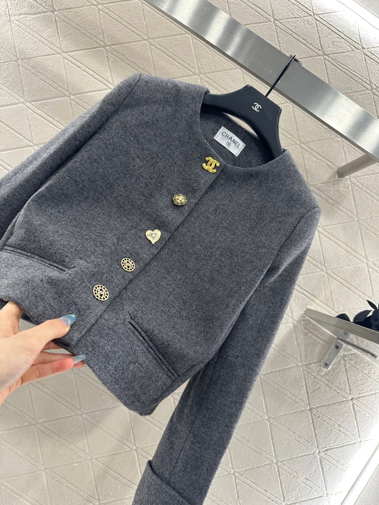 C 25 Crew neck wool blazer