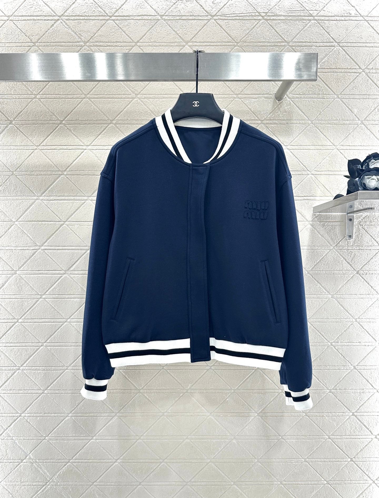 Mi 25 Baseball Jacket Pleated Skirt Set