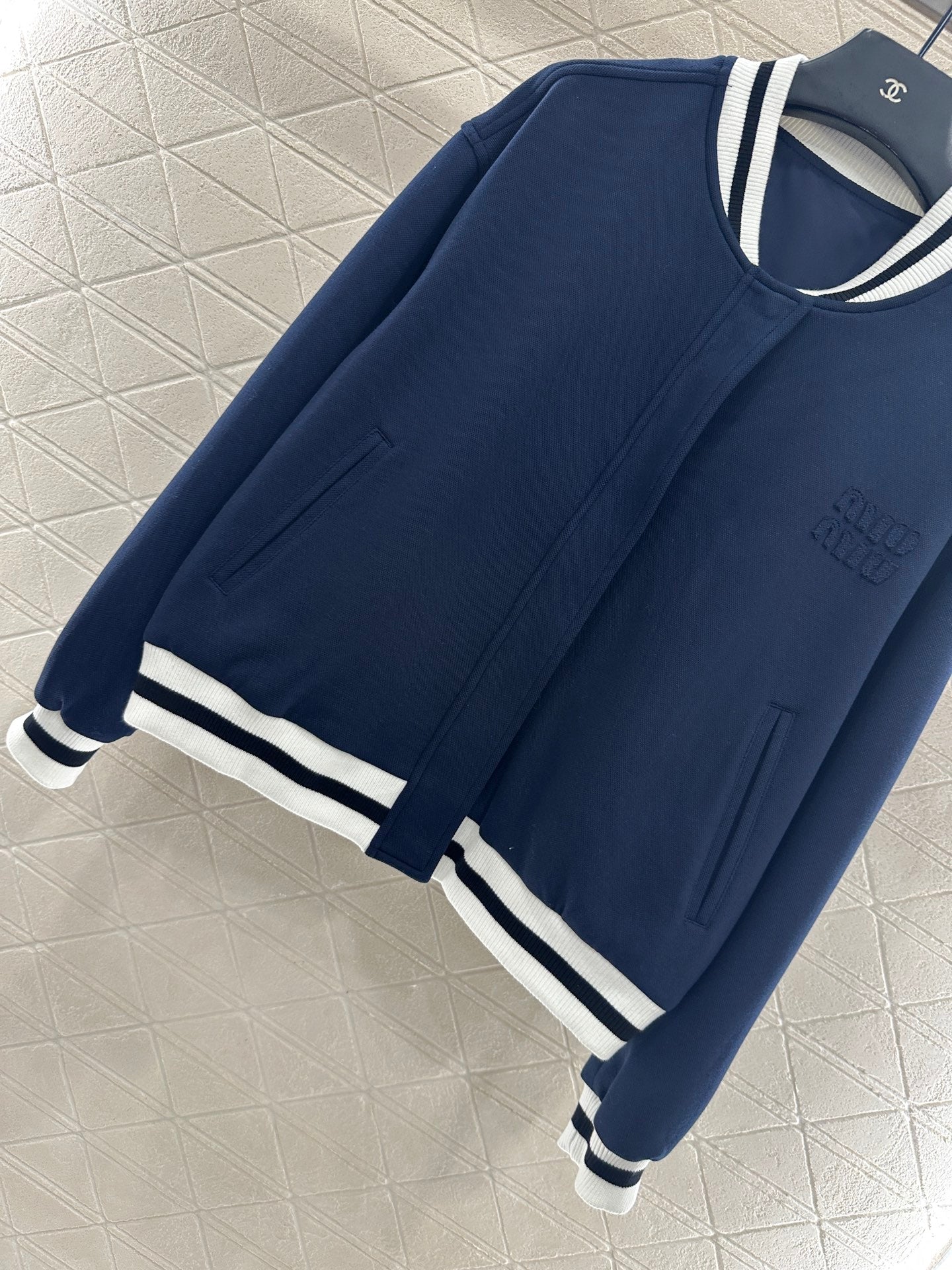 Mi 25 Baseball Jacket Pleated Skirt Set