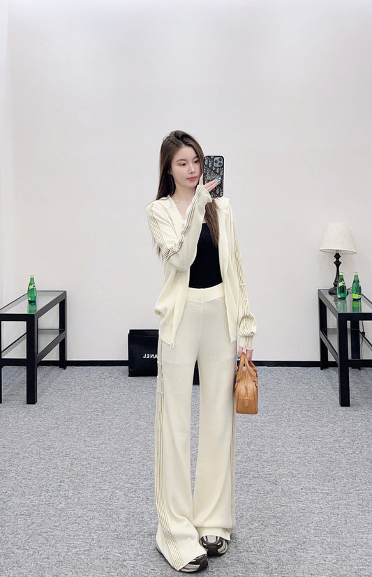Dio 25 Cashmere hooded jacket + trousers set